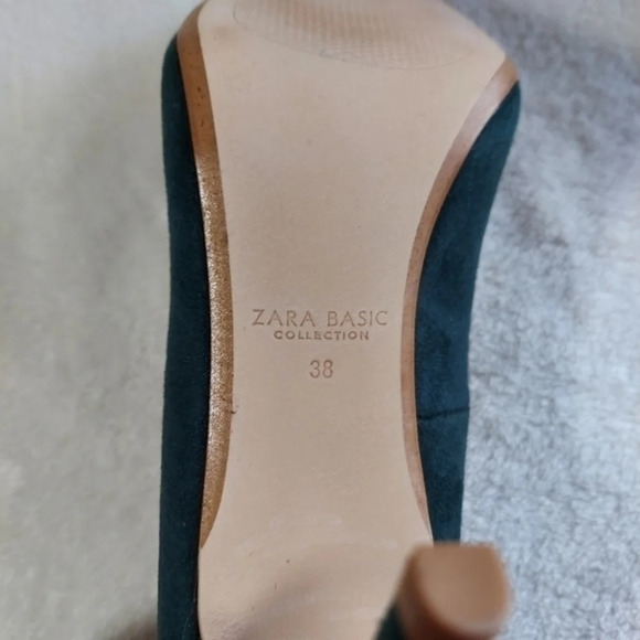 Zara Evergreen Stilletto Vegan Suede Pointed‎ Heels - Picture 12 of 13